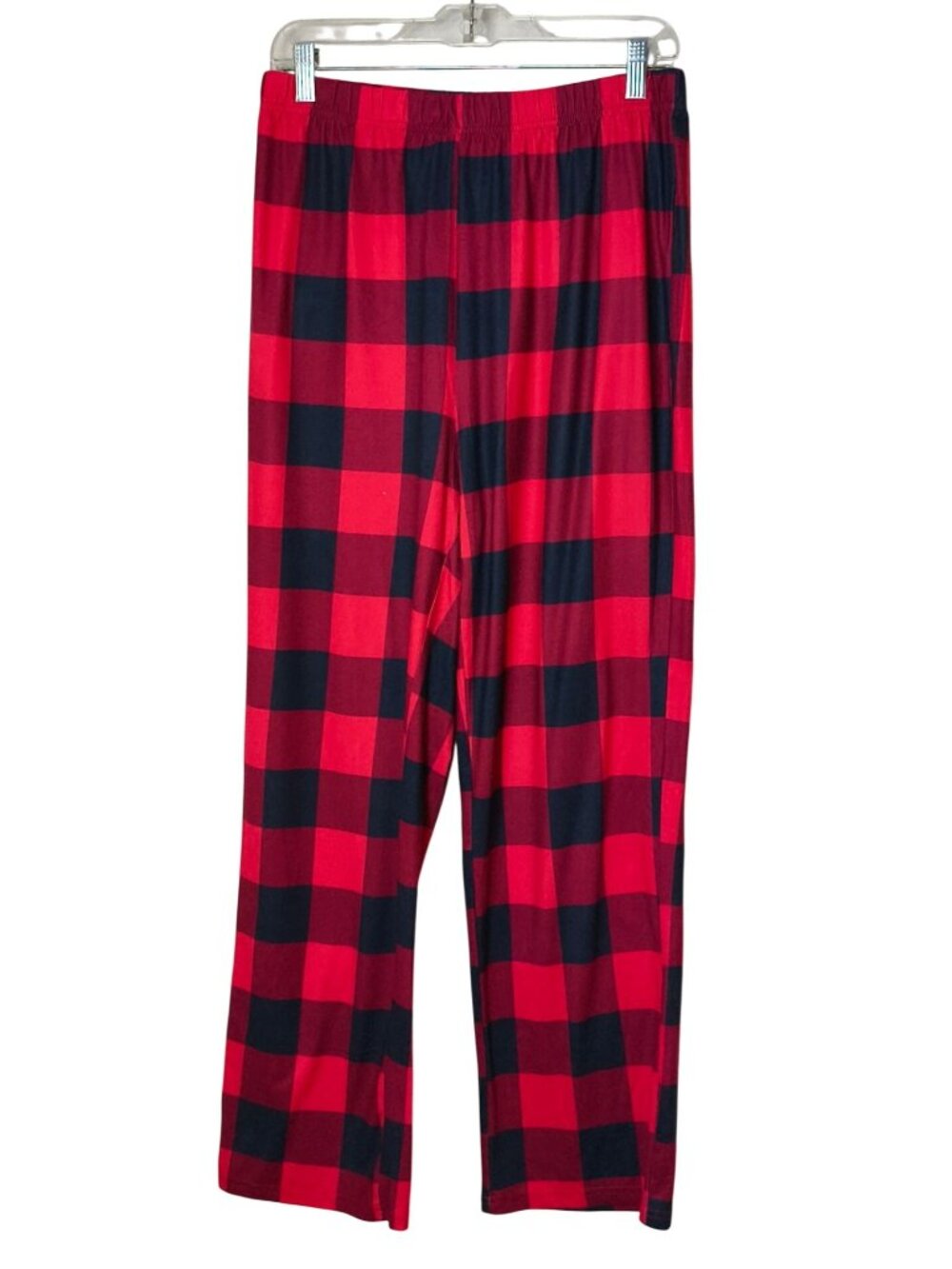 Red Black Plaid Lounge Pants So Soft Stretchy Relaxed Fit Comfy Style Buffalo